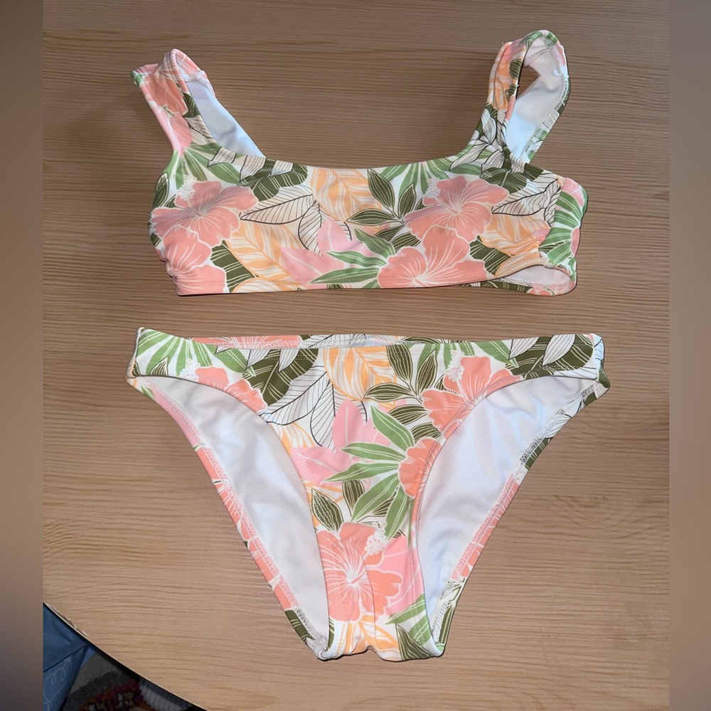 Target - Xhilaration White and Pastel Bikini Set